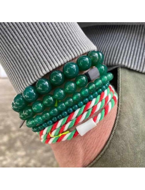 Bracelet - Multicolore Vert/Blanc/Rouge Bracelet - Multicolore Vert/Blanc/Rouge